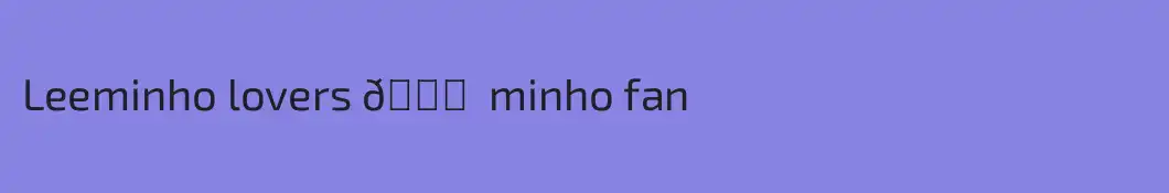 Leeminho lovers 💞  minho fan